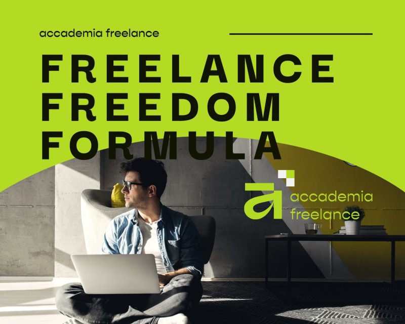 Immagine digital con logo e titolo: Percorso Freelance Freedom Formula
