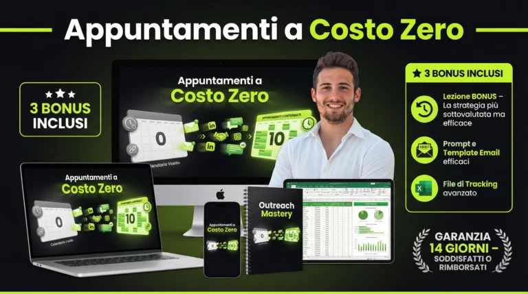 Mockup videocorso Appuntamenti a Costo Zero