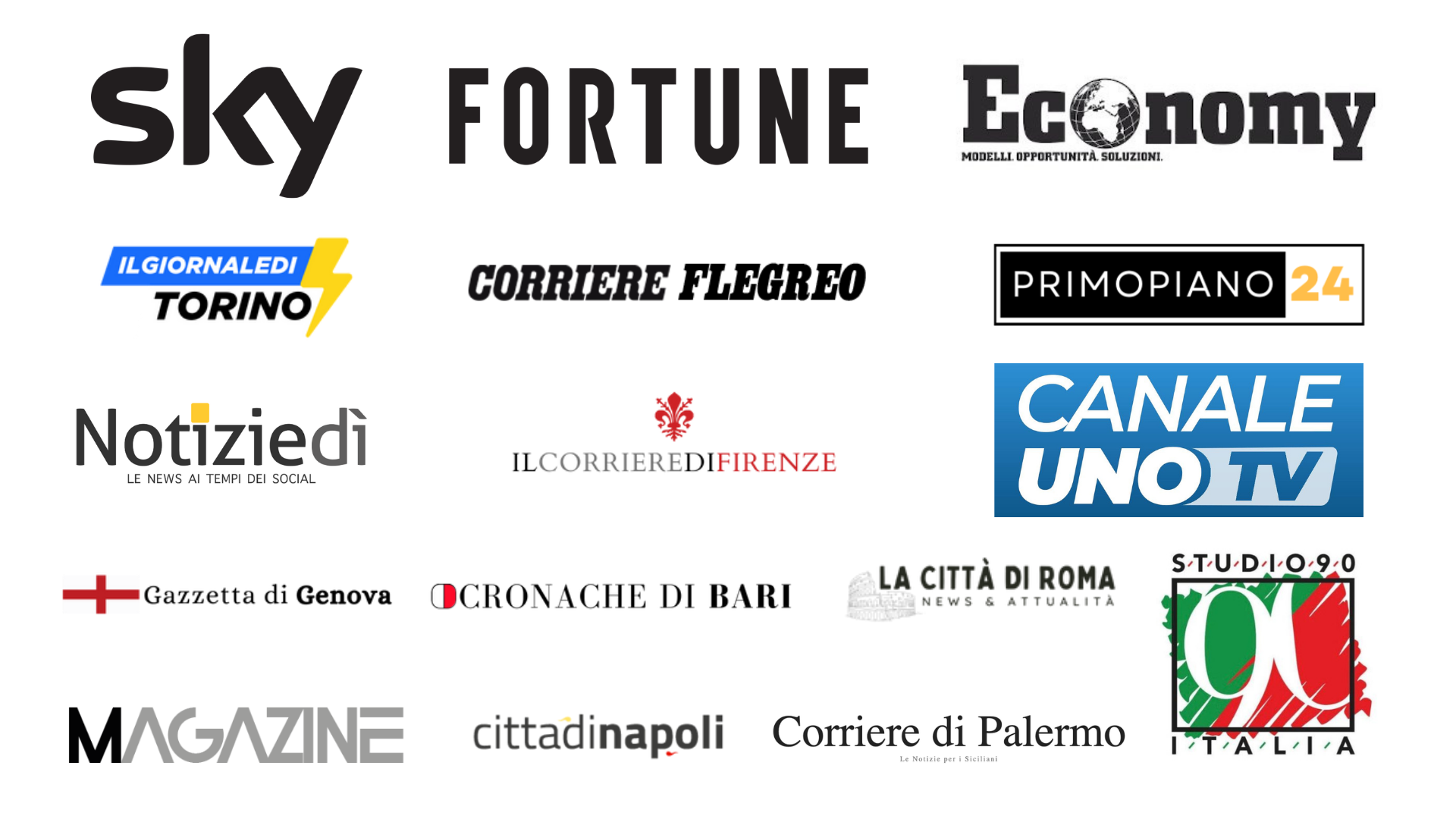 Visto su - Loghi media