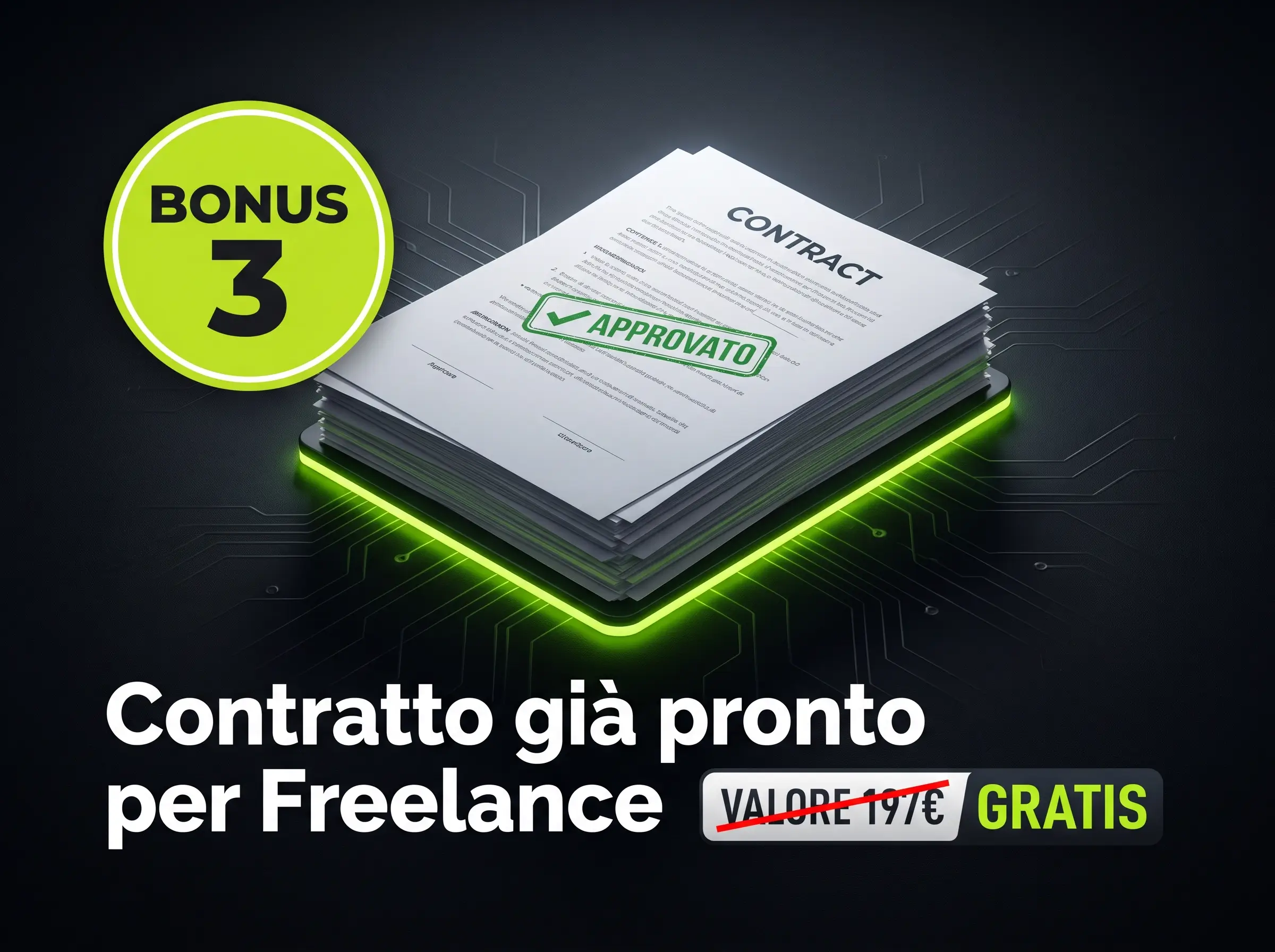 BONUS 3 - Contratto già pronto per Freelance