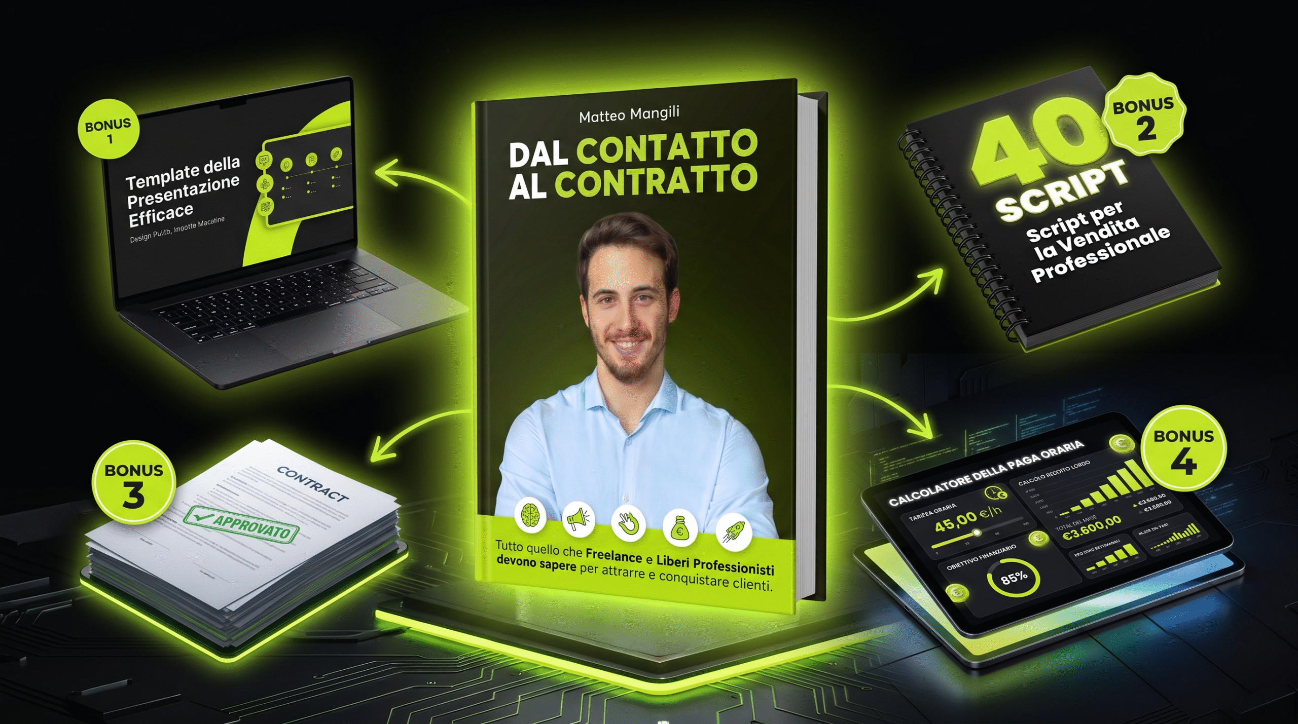 Bundle: libro "Dal Contatto al Contratto" + 4 Bonus